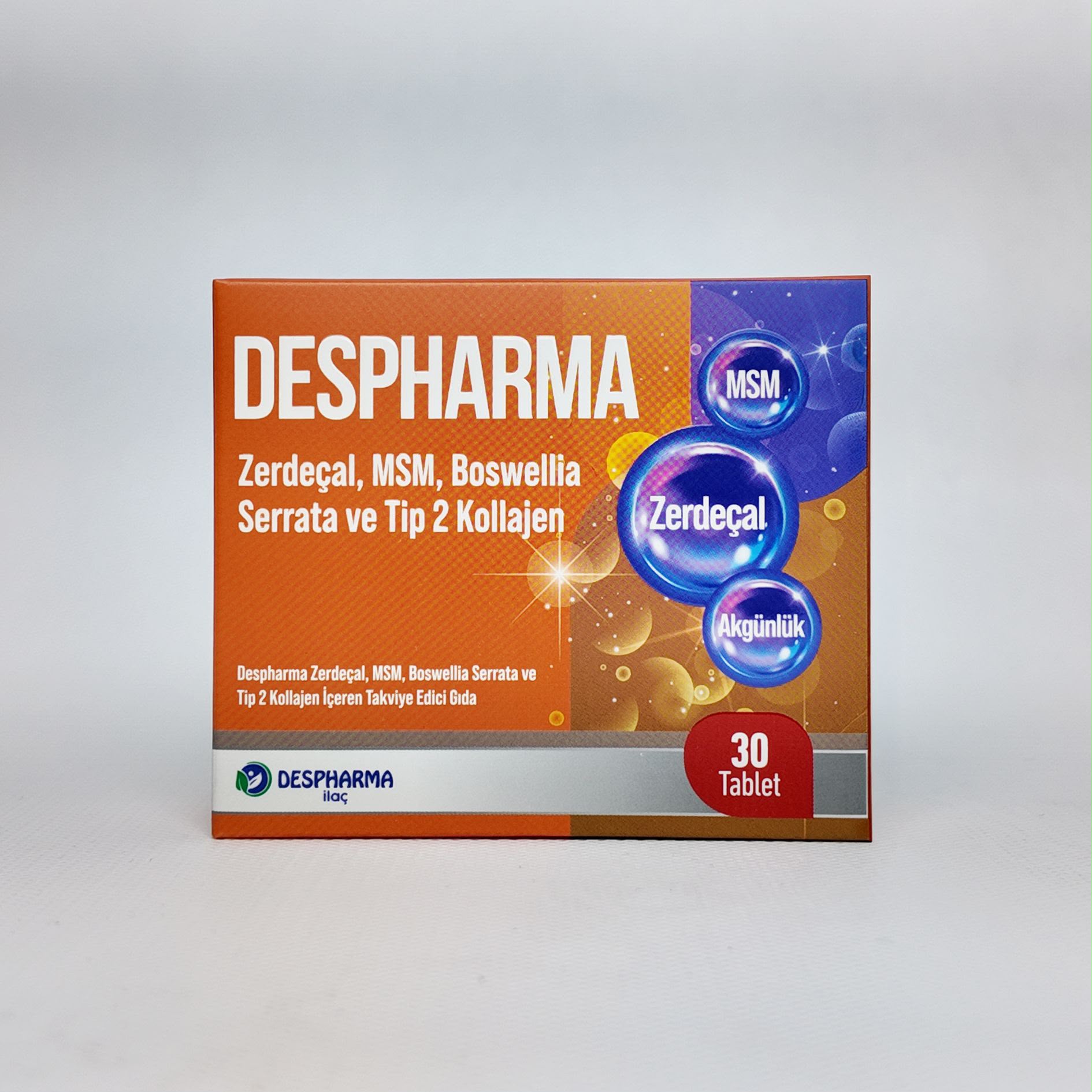 Despharma Zerdeçal, MSM, Boswellia Serrata ve Tip 2 Kollajen